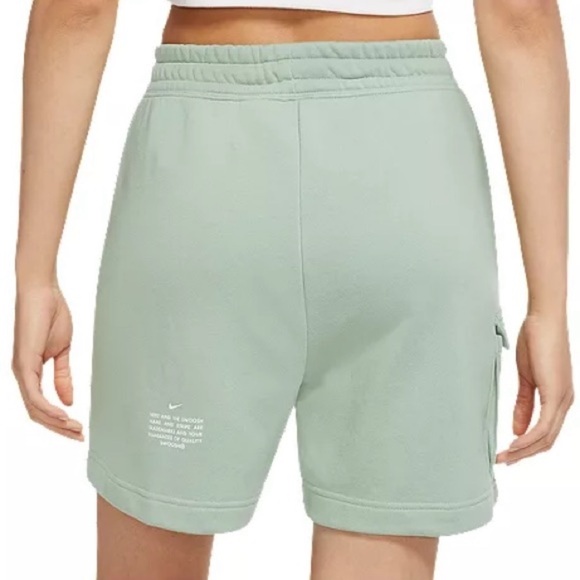 Nike Swoosh High Rise Shorts Mint Green - Picture 8 of 10